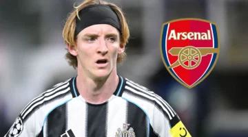 أرسنال يحدد قيمة التعاقد مع أنتوني جوردون وسط منافسة ليفربول ومانشستر يونايتد لضمه من نيوكاسل